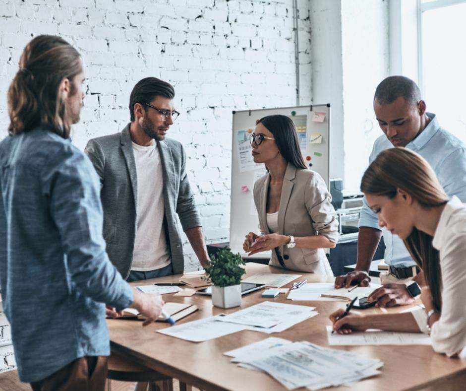 Accounting team discusses intercompany eliminations