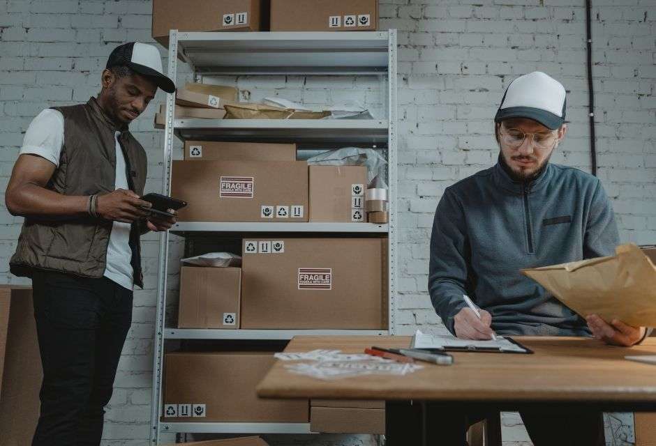 Men using cloud inventory management software