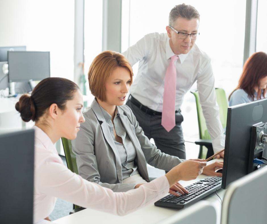 Accounting team using Real Time Accounting Software