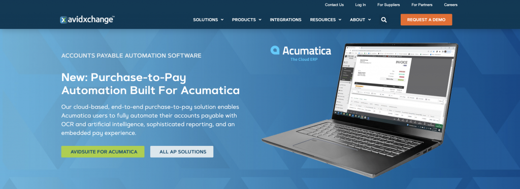 AvidXchange accounting software for banks
