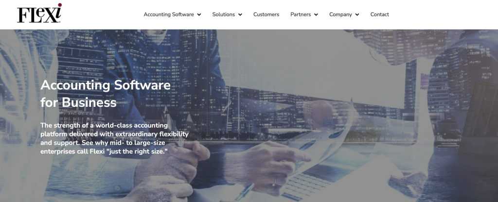 Flexi Home Page - General Ledger Software