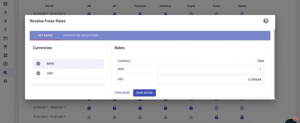 Revaluing Forex Rates In SoftLedger