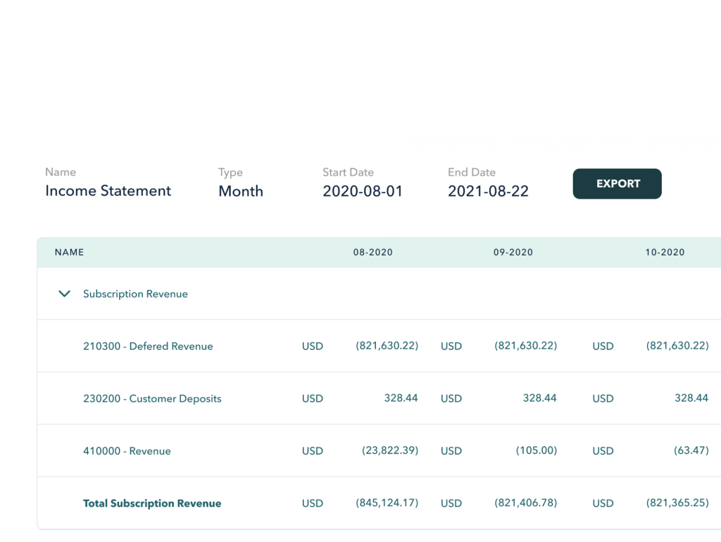 Embedded accounting software example