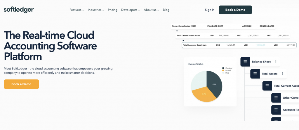 SoftLedger Home Page - General Ledger Software