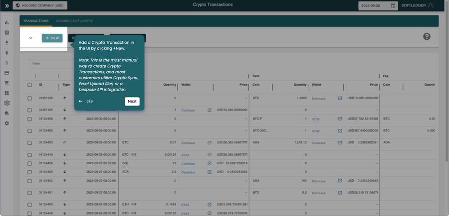 Transactions with Digital Assets